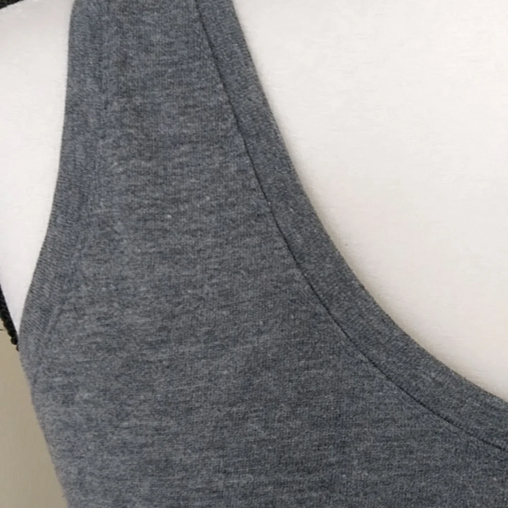 Tek Gear DryTek Racerback Heathered Tank Top M Gray - Picture 5 of 13